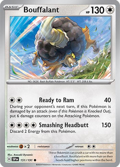 Image for Bouffalant (SV08: Surging Sparks) (151/191) - Pokemon