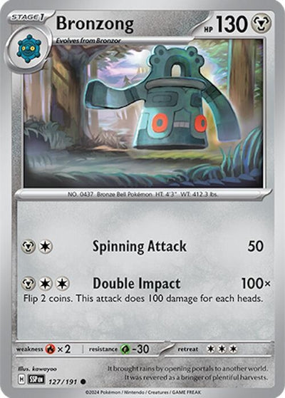 Image for Bronzong (SV08: Surging Sparks) (127/191) - Pokemon