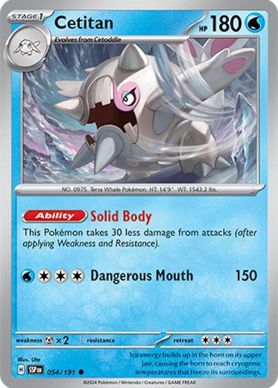 Image for Cetitan (SV08: Surging Sparks) (054/191) - Pokemon