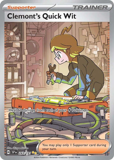 Image for Clemont's Quick Wit (SV08: Surging Sparks) (243/191) - Pokemon