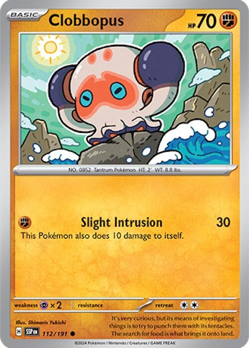 Image for Clobbopus (SV08: Surging Sparks) (112/191) - Pokemon