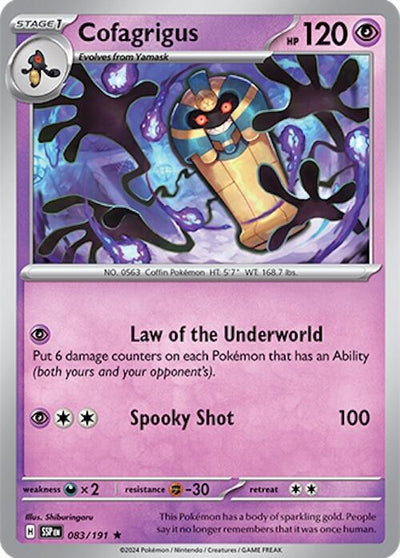 Image for Cofagrigus (SV08: Surging Sparks) (083/191) - Pokemon