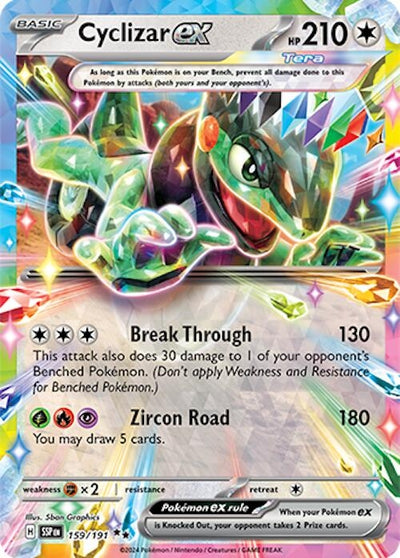 Image for Cyclizar ex (SV08: Surging Sparks) (159/191) - Pokemon