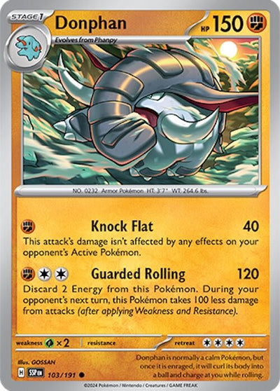 Image for Donphan (SV08: Surging Sparks) (103/191) - Pokemon