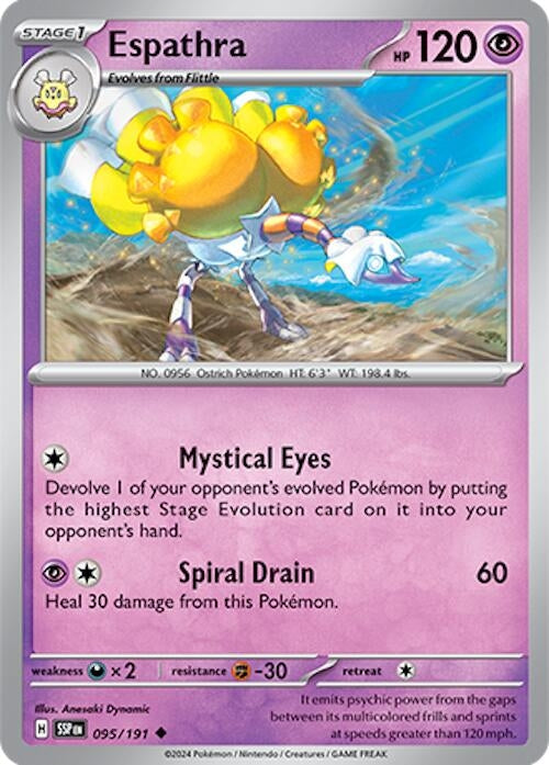 Image for Espathra (SV08: Surging Sparks) (095/191) - Pokemon
