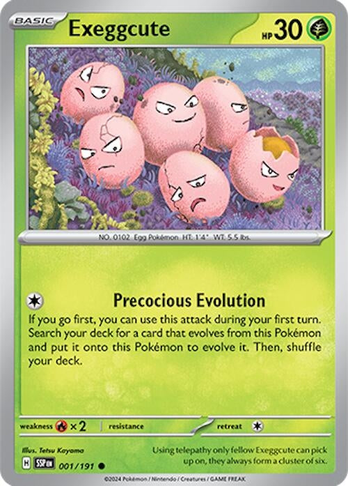 Image for Exeggcute (SV08: Surging Sparks) (001/191) - Pokemon