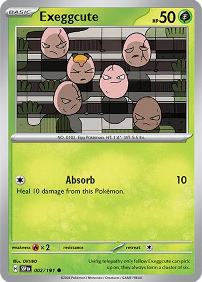 Image for Exeggcute (SV08: Surging Sparks) (002/191) - Pokemon