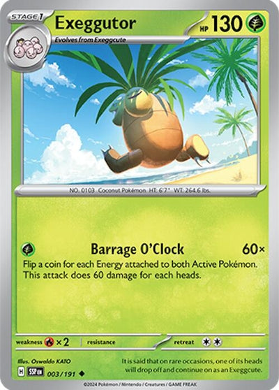 Image for Exeggutor (SV08: Surging Sparks) (003/191) - Pokemon
