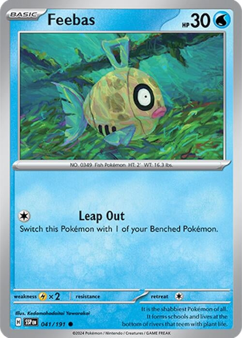 Image for Feebas (SV08: Surging Sparks) (041/191) - Pokemon