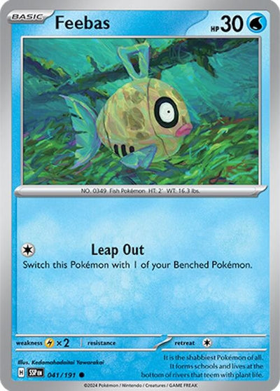 Image for Feebas (SV08: Surging Sparks) (041/191) - Pokemon