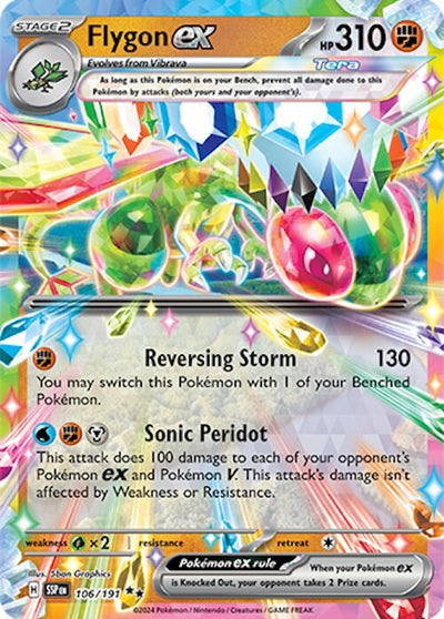 Image for Flygon ex (SV08: Surging Sparks) (106/191) - Pokemon