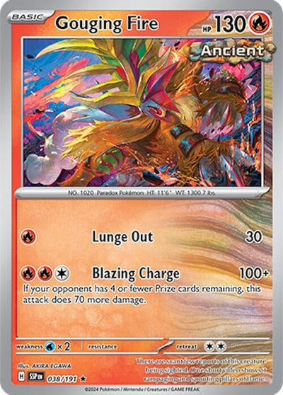Image for Gouging Fire (SV08: Surging Sparks) (038/191) - Pokemon
