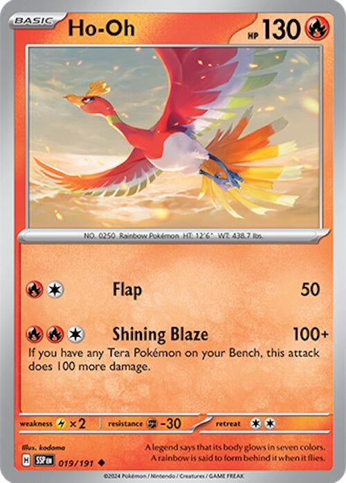 Image for Ho-Oh (SV08: Surging Sparks) (019/191) - Pokemon