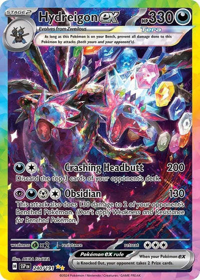 Image for Hydreigon ex (SV08: Surging Sparks) (240/191) - Pokemon