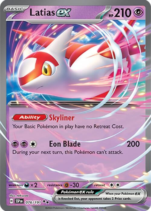 Image for Latias ex (SV08: Surging Sparks) (076/191) - Pokemon