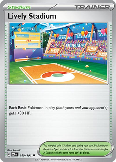 Image for Lively Stadium (SV08: Surging Sparks) (180/191) - Pokemon