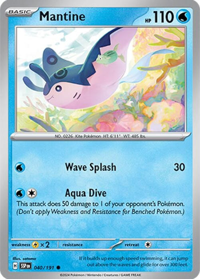 Image for Mantine (SV08: Surging Sparks) (040/191) - Pokemon