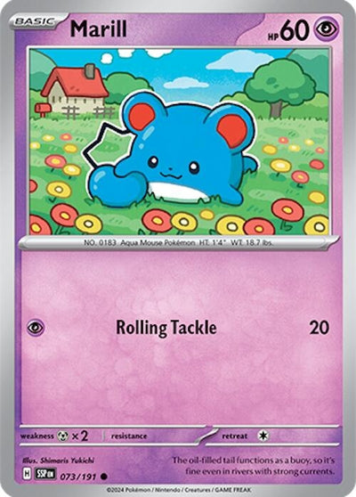 Image for Marill (SV08: Surging Sparks) (073/191) - Pokemon