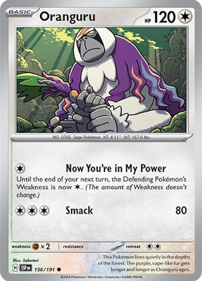 Image for Oranguru (SV08: Surging Sparks) (156/191) - Pokemon