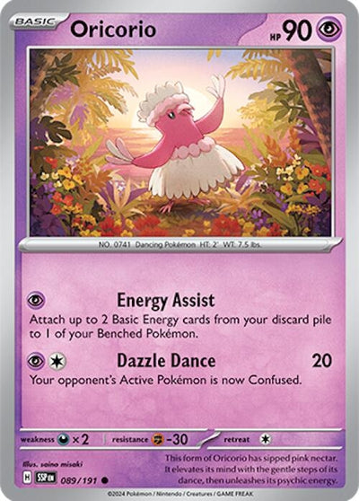 Image for Oricorio (SV08: Surging Sparks) (089/191) - Pokemon