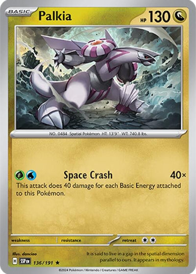 Image for Palkia (SV08: Surging Sparks) (136/191) - Pokemon