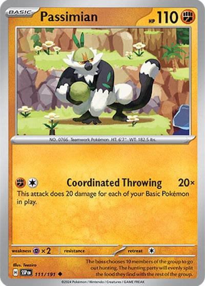 Image for Passimian (SV08: Surging Sparks) (111/191) - Pokemon