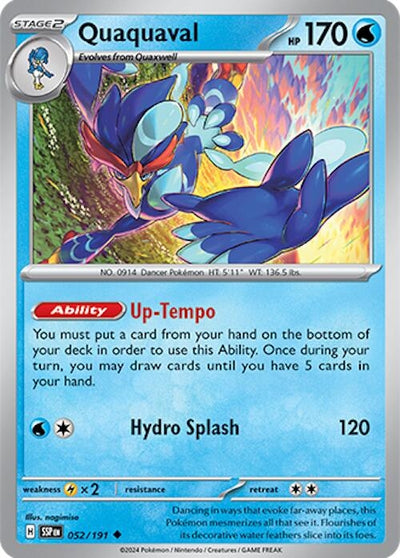 Image for Quaquaval (SV08: Surging Sparks) (052/191) - Pokemon