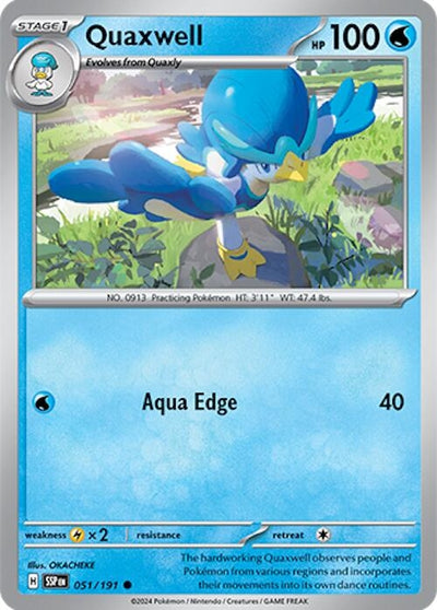 Image for Quaxwell (SV08: Surging Sparks) (051/191) - Pokemon