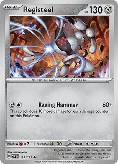 Image for Registeel (SV08: Surging Sparks) (125/191) - Pokemon
