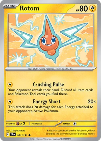 Image for Rotom (SV08: Surging Sparks) (061/191) - Pokemon