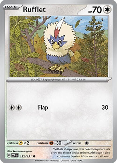 Image for Rufflet (SV08: Surging Sparks) (152/191) - Pokemon