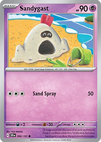Image for Sandygast (SV08: Surging Sparks) (090/191) - Pokemon