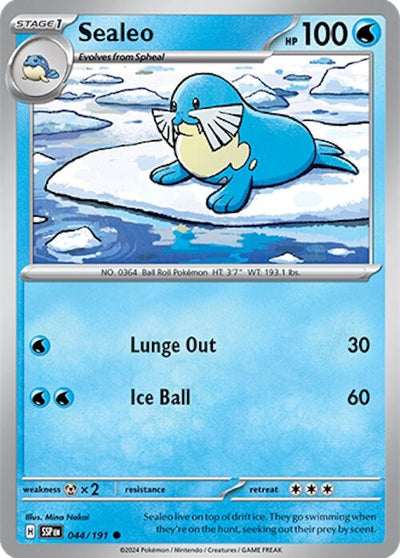 Image for Sealeo (SV08: Surging Sparks) (044/191) - Pokemon