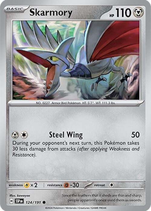 Image for Skarmory (SV08: Surging Sparks) (124/191) - Pokemon