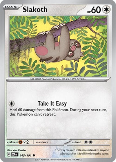 Image for Slakoth (SV08: Surging Sparks) (145/191) - Pokemon