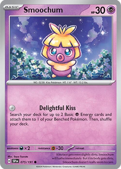 Image for Smoochum (SV08: Surging Sparks) (075/191) - Pokemon