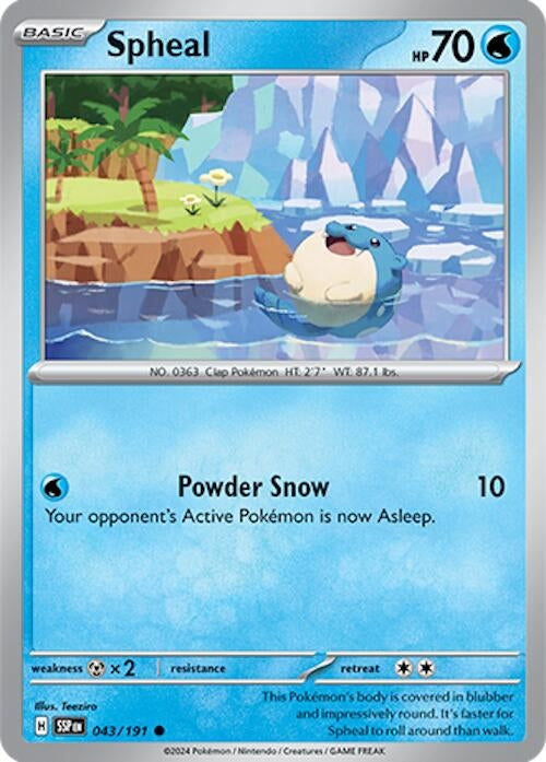 Image for Spheal (SV08: Surging Sparks) (043/191) - Pokemon