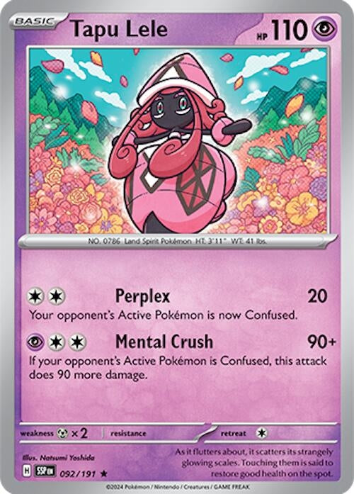 Image for Tapu Lele (SV08: Surging Sparks) (092/191) - Pokemon