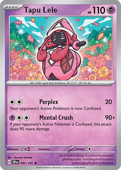 Image for Tapu Lele (SV08: Surging Sparks) (092/191) - Pokemon