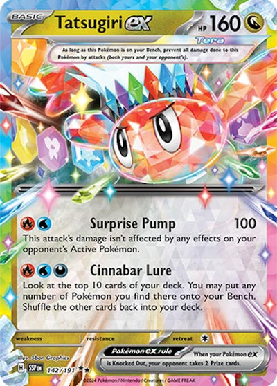 Image for Tatsugiri ex (SV08: Surging Sparks) (142/191) - Pokemon
