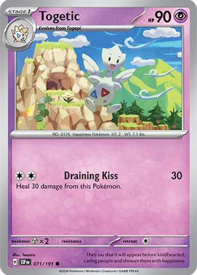 Image for Togetic (SV08: Surging Sparks) (071/191) - Pokemon