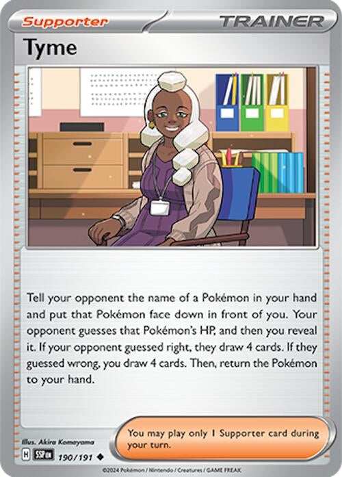 Image for Tyme (SV08: Surging Sparks) (190/191) - Pokemon