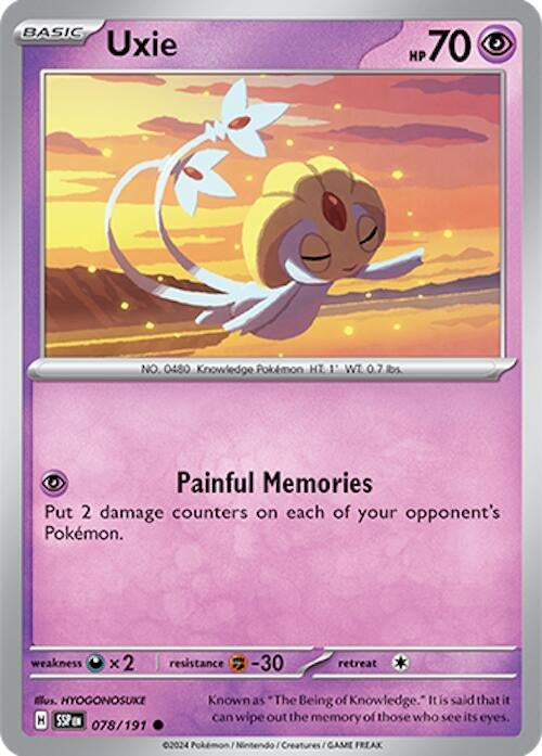 Image for Uxie (SV08: Surging Sparks) (078/191) - Pokemon