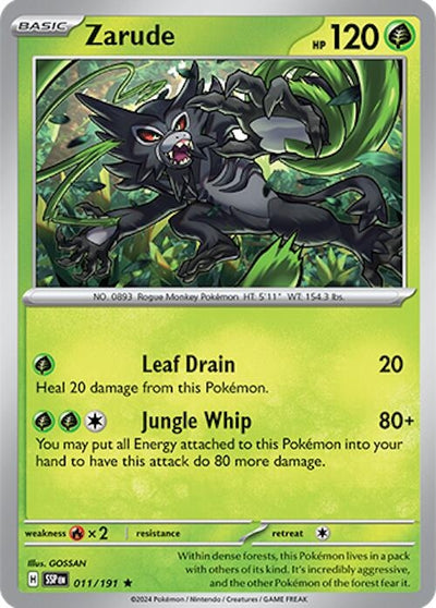 Image for Zarude (SV08: Surging Sparks) (011/191) - Pokemon