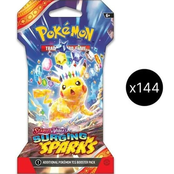 Surging Sparks Sleeved Booster Pack Case (SV08)