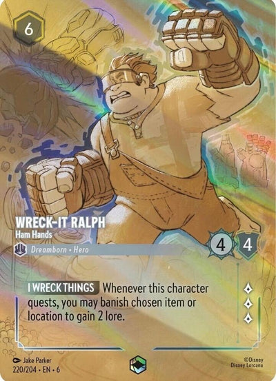 Image for Wreck-It Ralph - Ham Hands (Enchanted) (Azurite Sea) (220/204) - Disney Lorcana