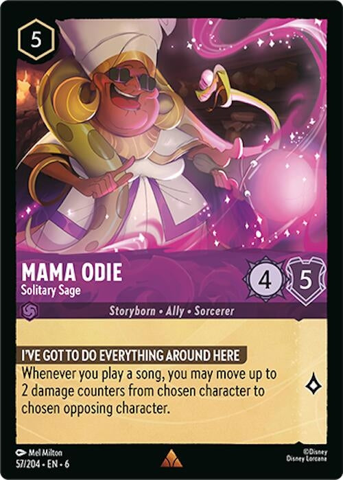 Image for Mama Odie - Solitary Sage (Azurite Sea) (57/204) - Disney Lorcana