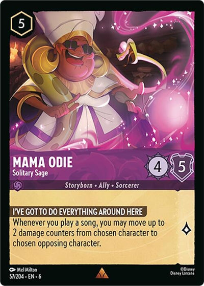 Image for Mama Odie - Solitary Sage (Azurite Sea) (57/204) - Disney Lorcana
