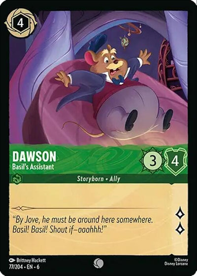 Image for Dawson - Basil's Assistant (Azurite Sea) (77/204) - Disney Lorcana