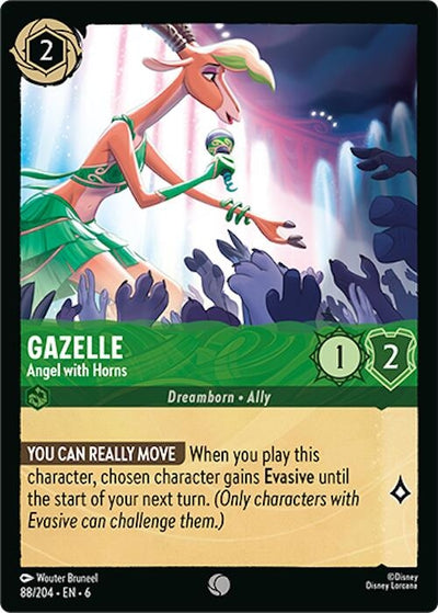 Image for Gazelle - Angel with Horns (Azurite Sea) (88/204) - Disney Lorcana